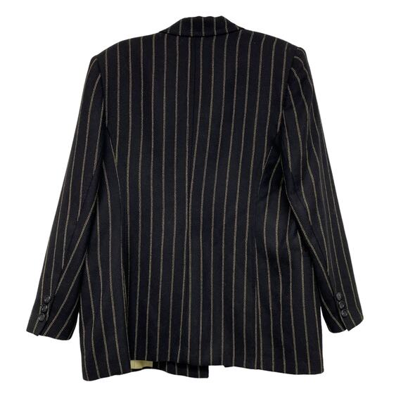 Vintage Mondi Womens Size 40 Oversized Pinstripe Double Breasted Blazer - Picture 5 of 6